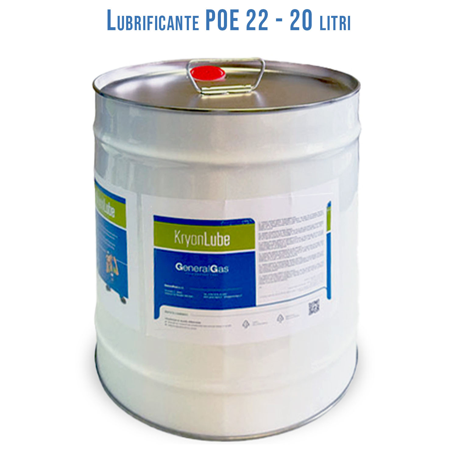 Lubrificante HVACR KryonLube POE 22 -  polyol estere - Tanica in metallo da 20 lt.