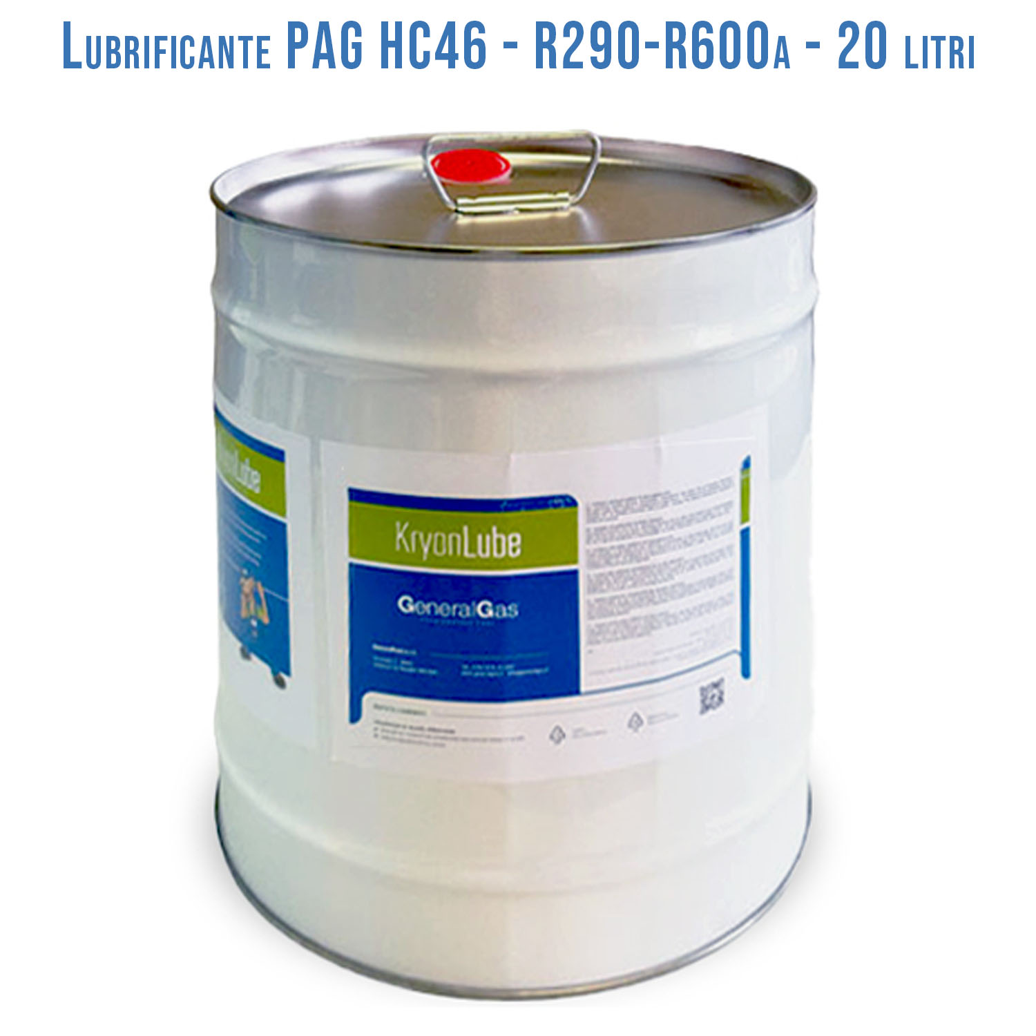 Lubrificante KryonLube HC PAG 46 - R290 e R600a - Tanica in metallo da 20 lt.