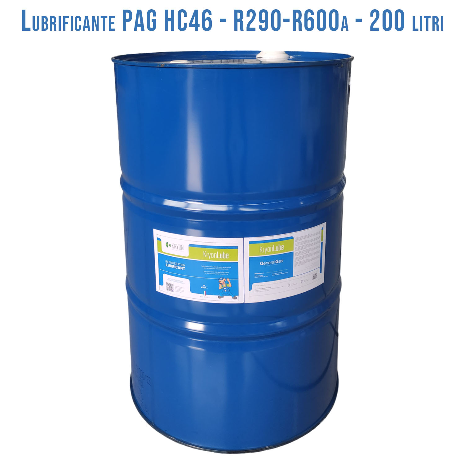 Lubrificante KryonLube HC PAG 46 - R290 e R600a - Barile in metallo da 200 lt.