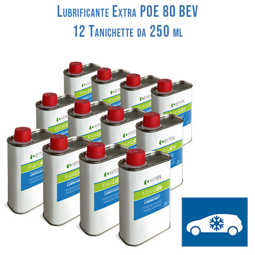 Lubrificante KryonLube EXTRA POE 80 BEV - 12 taniche in metallo da 250ml