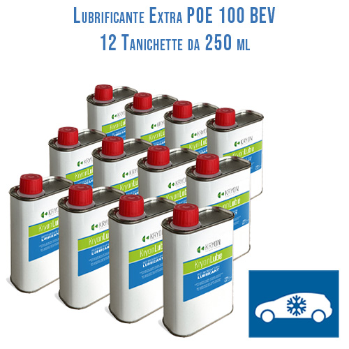 Lubrificante KryonLube EXTRA POE 100 BEV - 12 taniche in metallo da 250ml