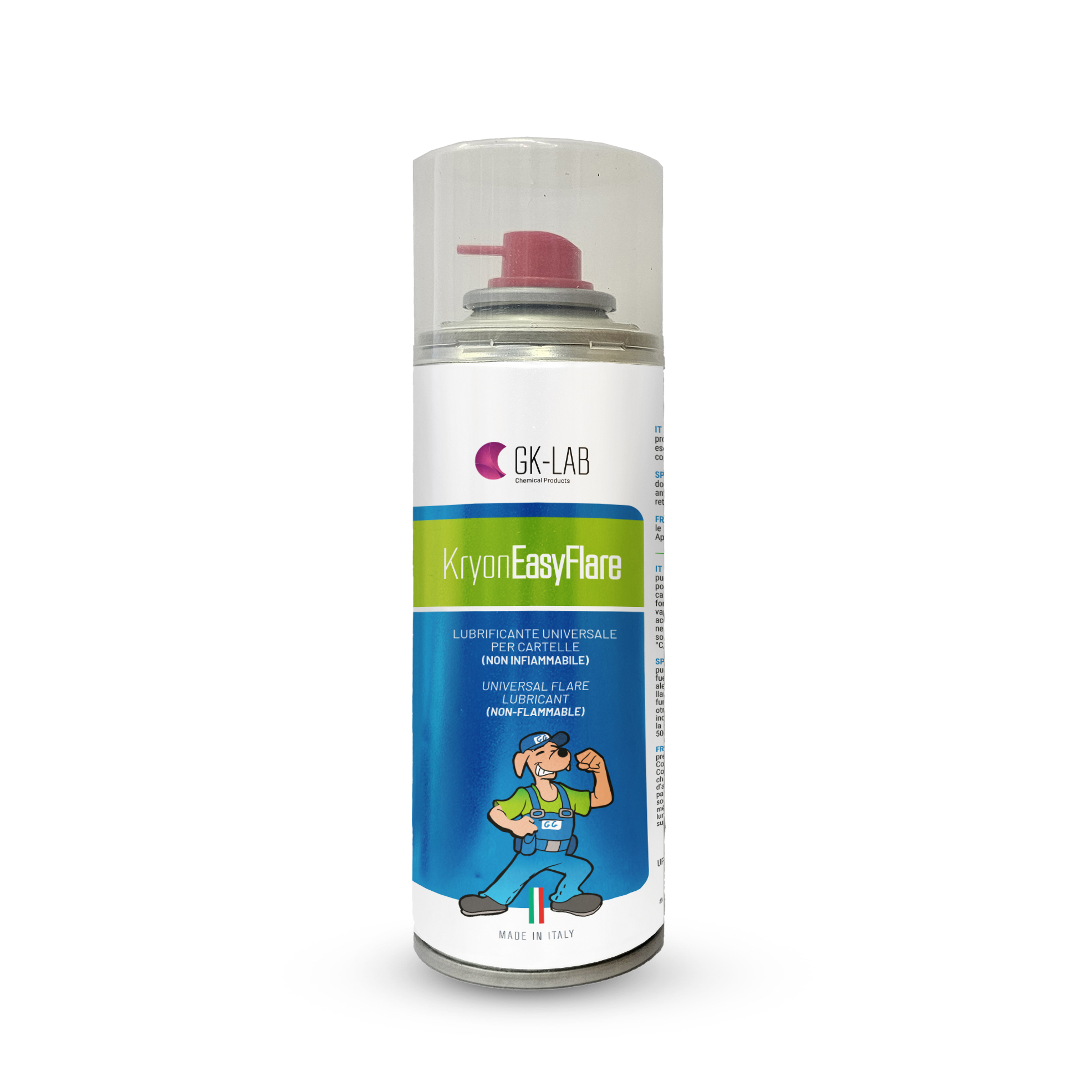 GKLab Lubrificante Universale per Cartelle (Non Infiammabile) Kryon EasyFlare - 200ml